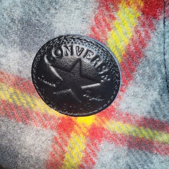 CONVERSE WOOLRICH COLLAB CHUCK TAYLORS  MENS SZ 10  HIGH TOP SNEAKER SHOES - Picture 6 of 10